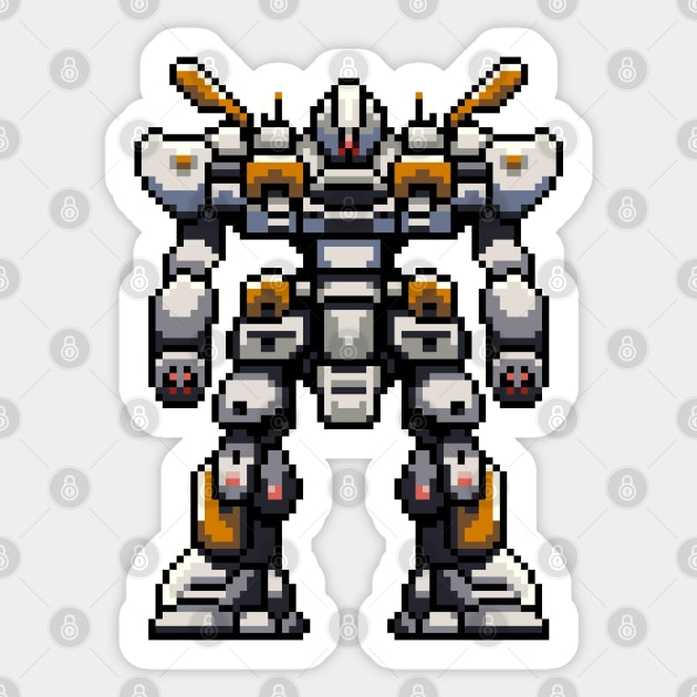 Pixel Mech Sticker by LAckas